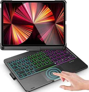 Smart Case With Touchpad Keyboard For iPad 7/8/9th/10th/11th Gen Air 4 5 Pro 11" - Picture 1 of 39