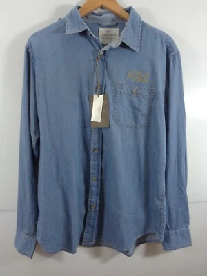 WEATHERPROOF GARMENT Co. Denim Ligero Para Hombre Abotonado Nueva York Nuevo Con Etiquetas Talla M Foto 1 de 4