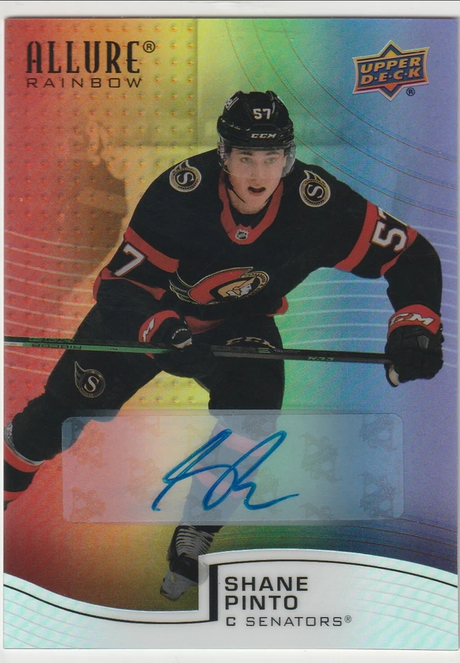  2021-22 Upper Deck Allure Full Rainbow Autographs #R27 Shane Pinto Ottawa Sens - Image 1 of 1