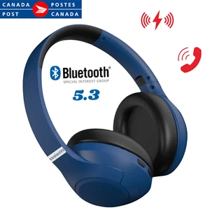 Wireless Over Ear immersive Headphones Noise Cancelling Cushioned Studio Headset - Picture 1 of 16