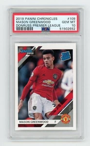 2019-20 Panini Chronicles Masson Greenwood Donruss Rated Rookie PSA 10 RC - Picture 1 of 2