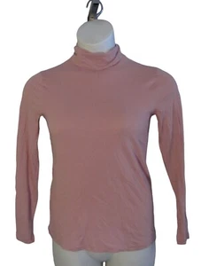 J. Leichtes Strickshirt Oberteil Rollkragen Crew S rosa - Bild 1 von 3