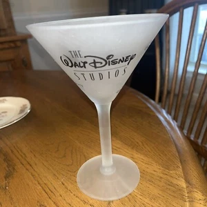 Pre Owned Walt Disney Studios Frosted Martini Glass - Picture 1 of 3
