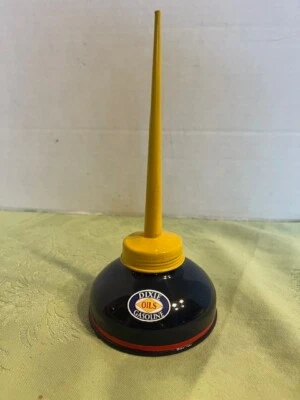DIXIE Vintage Pump OIL CAN Gasoline Station Gas Motor Car Garage Sign USA - Image 1 of 4