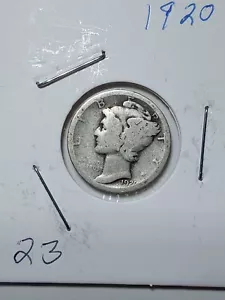 1920 Mercury Dime. Silber - Bild 1 von 2