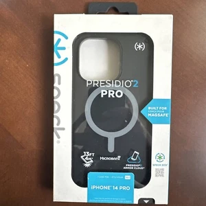 NEW Speck Presidio 2 Pro Magnetic Case for Apple iPhone 14 Pro (6.1") - Black - Picture 1 of 2