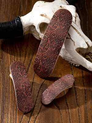 CONJUNTO DE 3 PEÇAS ~ COURO ~ APARÊNCIA ~ CABELO ~ CLIPES - Imagem 1 de 2