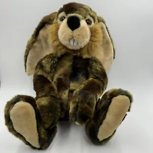 Hansa Portraits Of Nature Realistic Whimsey Claude Bunny Plush 18" NEW Posable - Picture 1 of 9