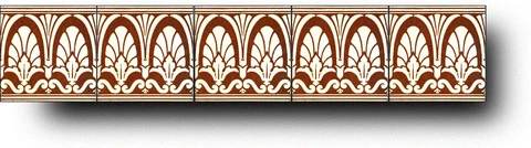 Set of 5 Aesthetic tiles ca1900 Original Majolica ideal backsplash or furniture Cover