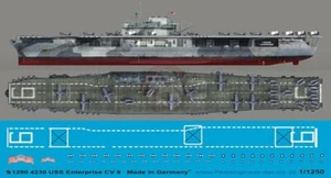 Peddinghaus 1/1250 USS Enterprise (CV-6) Marcature per ponte di trasporto (1944 vers.) 4230 - Foto 1 di 1