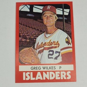 1980 Hawaii Islanders TCMA Minor League #13 GREG WILKES