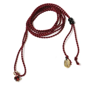 EVANGELION CORE STONE NECKLACE K18 silk RADIO EVAx VIVIFY Burgundy made to order - Picture 1 of 6