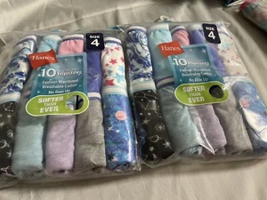 Girls Size 4 Hanes Hipsters Underwear Panties 2 Packs 20 Pairs NEW E-6 - Picture 1 of 2