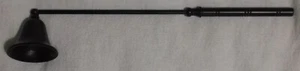 CANDLE SNUFFER METAL BELL SHAPE BRONSE FINISH PRE-OWNED ADJUSTABLE BELL HEAD 12" - Picture 1 of 7