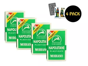 4confezioni 40 CARTE DA GIOCO NAPOLETANE MODIANO REGIONALI FAMILY SCOPA BRISCOLA - Foto 1 di 5