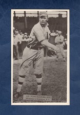 RUBE OLDRING, A's/Athletics ~ 1911 T5 Pinkerton cabinet photo/1974 TCMA Reprint
