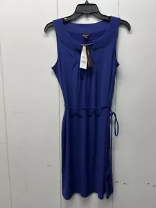 Neu mit Etikett Donna Buchanan königsblaues Damenkleid Größe M Quastengürtel - Bild 1 von 11