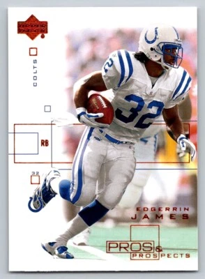 2001 Upper Deck Pros & Prospects #37 Edgerrin James - Image 1 of 2