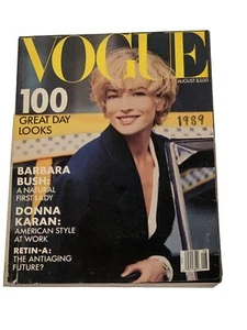 Vogue August 1989 Tatjana Patitz Vintage - Imagen 1 de 4