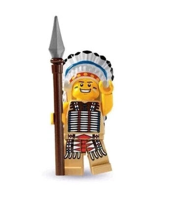 LEGO 8803 Collectible Minifigures Series 3 Tribal Chief Factory Sealed Pack - Image 1 of 2