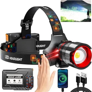 Rechargeable LED Headlamp 990000 High Lumens, Super Bright with 12 Modes & IP... - Picture 1 of 9