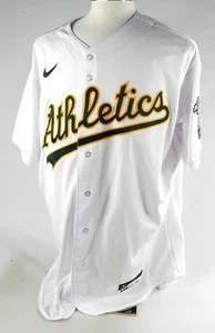Camiseta deportiva blanca emitida por el juego en blanco Oakland Athletics 2020 54 366 - Imagen 1 de 5