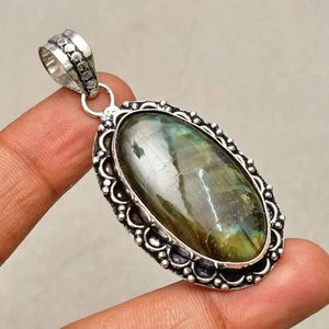 Ciondolo gioiello fatto a mano in argento sterling 925 con pietra preziosa... - Foto 1 di 8