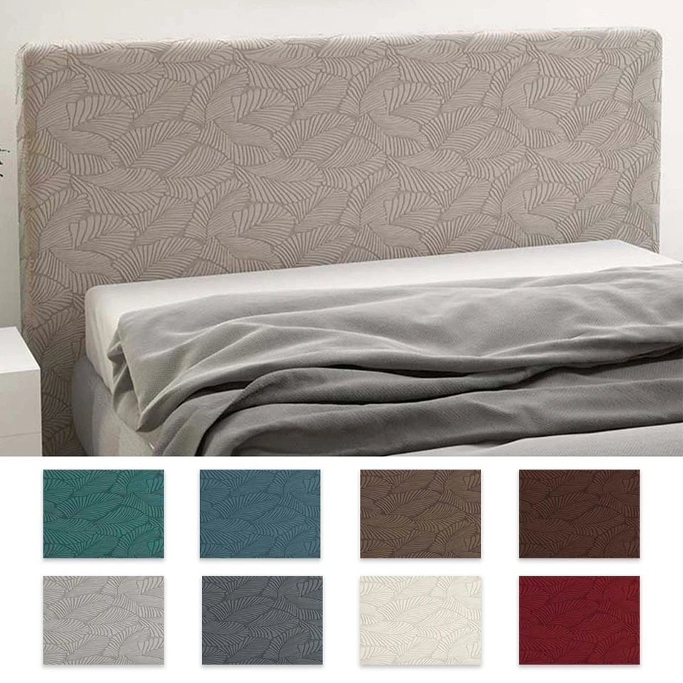 Hochlehner Bezug Für Betten Elastisch Weiches Gewebe Blattmuster - Bild 1 von 1