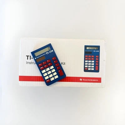 Texas Instruments TI-108 Elementary School Calculator Box Of 10. Tested Working - Image 1 of 4