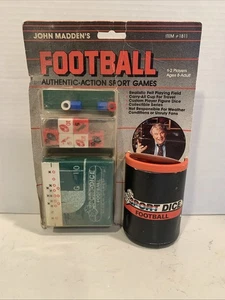 1990 Vintage John Madden Football Game Dice Collectible Rare New Sealed ALPS NFL - Picture 1 of 7