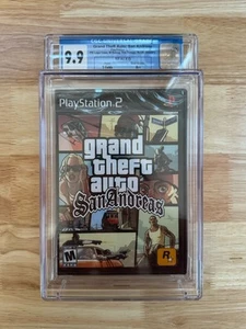 GTA CGC 9.9 A++ SEALED PS2 Grand Theft Auto San Andreas Trilogy Graded - Picture 1 of 2