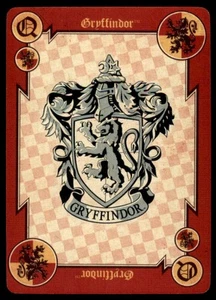 2015 Harry Potter Warner Bros. Hogwarts Crests Gryffindor Poker Card #QUEEN - Picture 1 of 2