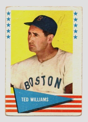 Ted Williams 1961 Fleer Baseball Greats #152 - mal estado - Medias Rojas de Boston Foto 1 de 2