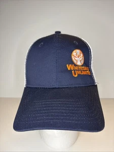 Whitetails Unlimited Trucker Hat Adjustable Snap Back Blue with White Mesh - Picture 1 of 6