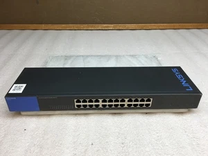 Linksys SE3024 Metallic 24-Port Gigabit Ethernet Switch ohne Rack Ohren oder PWR Kabel - Bild 1 von 6