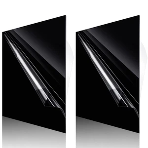 Outus 2 Stück schwarze Acrylplatte 12 x 12 Zoll schwarze Platten 1/16 Zoll dick zum Selbermachen Ma - Bild 1 von 7
