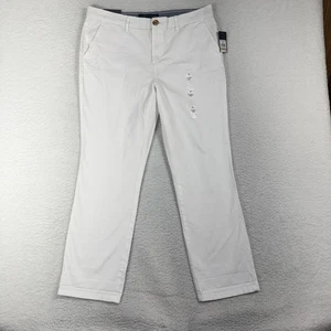 Tommy Hilfiger Hampton chino elástico ajustado para mujer 12 (34x28) nuevo con etiquetas tobillo preppy - Imagen 1 de 9