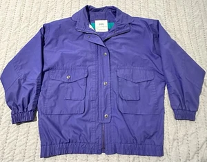 London Fog Vintage 90’s Women’s Purple Coat Jacket XL 14/16 Excellent Condition - Picture 1 of 17