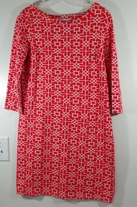 Abito Gretchen Scott arancione in jersey con stampa Bombay Taj taglia small cotone spandex - Foto 1 di 7