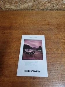 Land Rover Discovery 1 1991- Colour Chart Brochure Duckworth Market Rasen - Picture 1 of 5