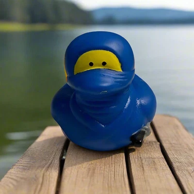 Ninja Blue Rubber Duck - Image 1 of 4
