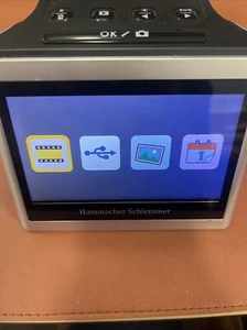 Hammacher Schlemmer 92169 Silver Slide Negative Converter Film Scanner - Zdjęcie 1 z 9