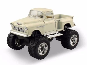 Kinsmart Off Road Big Foot Monster 1955 Chevy Stepside PickUpTruck 1:32 White - Picture 1 of 1