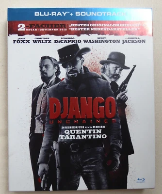 Django Unchained Tarantino DVD Blu-Ray Exklusiv Limited Digipack mit Soundtrack - Bild 1 von 4