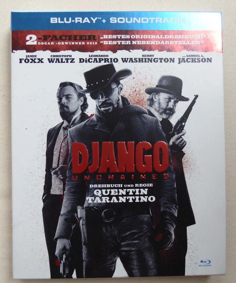 Django Unchained Tarantino DVD Blu-Ray Exklusiv Limited Digipack mit Soundtrack - Bild 1 von 4