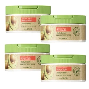 the SAEM Natural Daily Avocado Body Cream 300ml(10.14oz)x 4pcs K Beauty - Picture 1 of 4