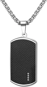 Schmuck Herren Halskette 2 Militärischen Erkennungsmarken Armee Stil Dog Tag Anh - Bild 1 von 9