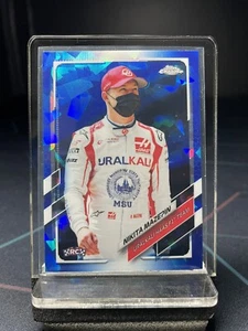 Nikita Mazepin - 2021 Topps Chrome - Blue Sapphire Formula 1 F1 Rookie #57 - Picture 1 of 2