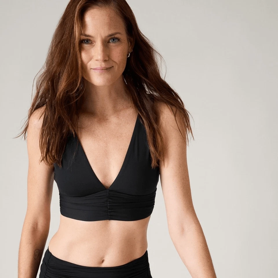 Athleta size L Large HORIZON BIKINI TOP A-C Black #823891