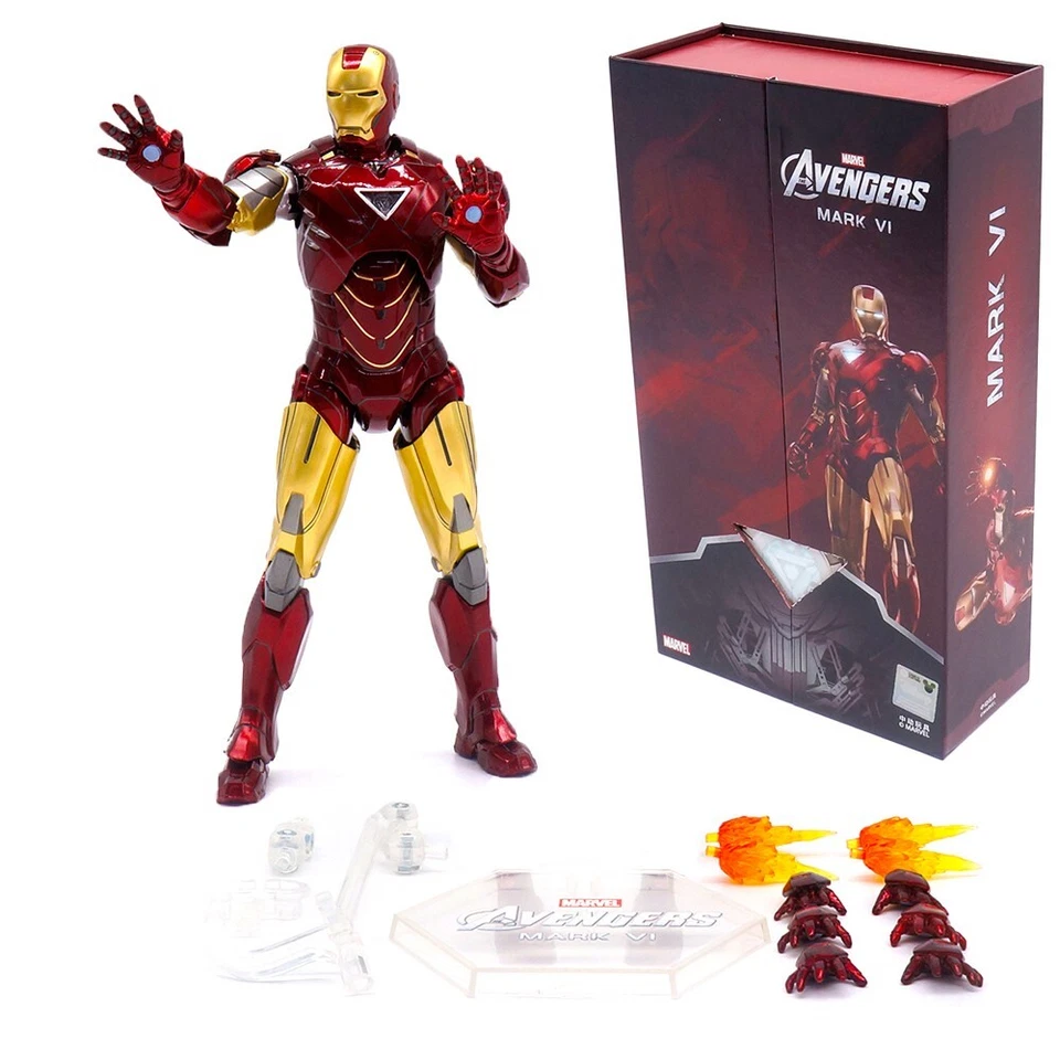 ZD TOYS IRON MAN 2 MK6 Mark VI Marvel Avengers 7" Figura de Acción Niños Juguetes Regalos Foto 1 de 4